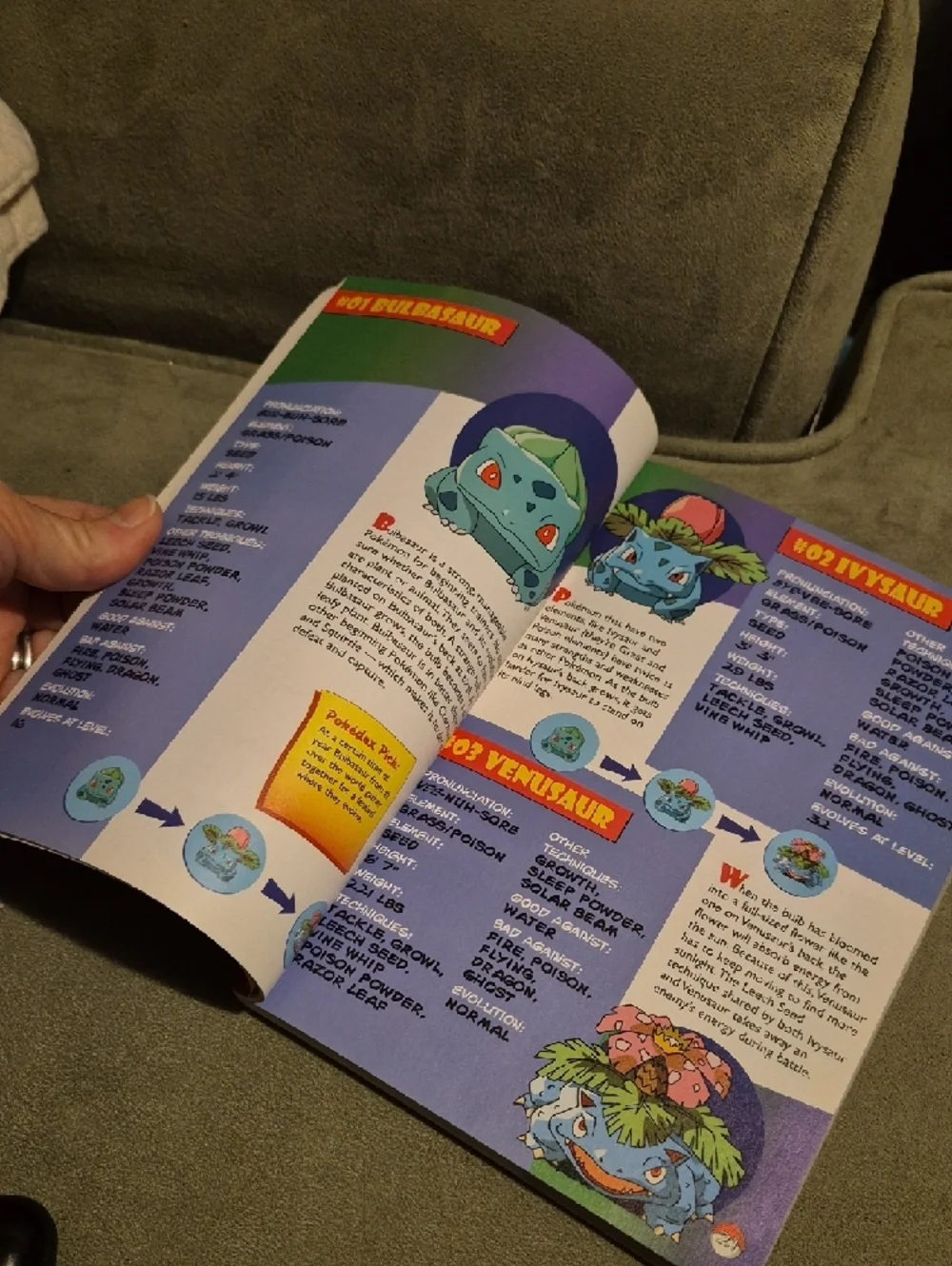 Scholastic Pokémon Handbook - Red & Blue Cover Featuring Pikachu